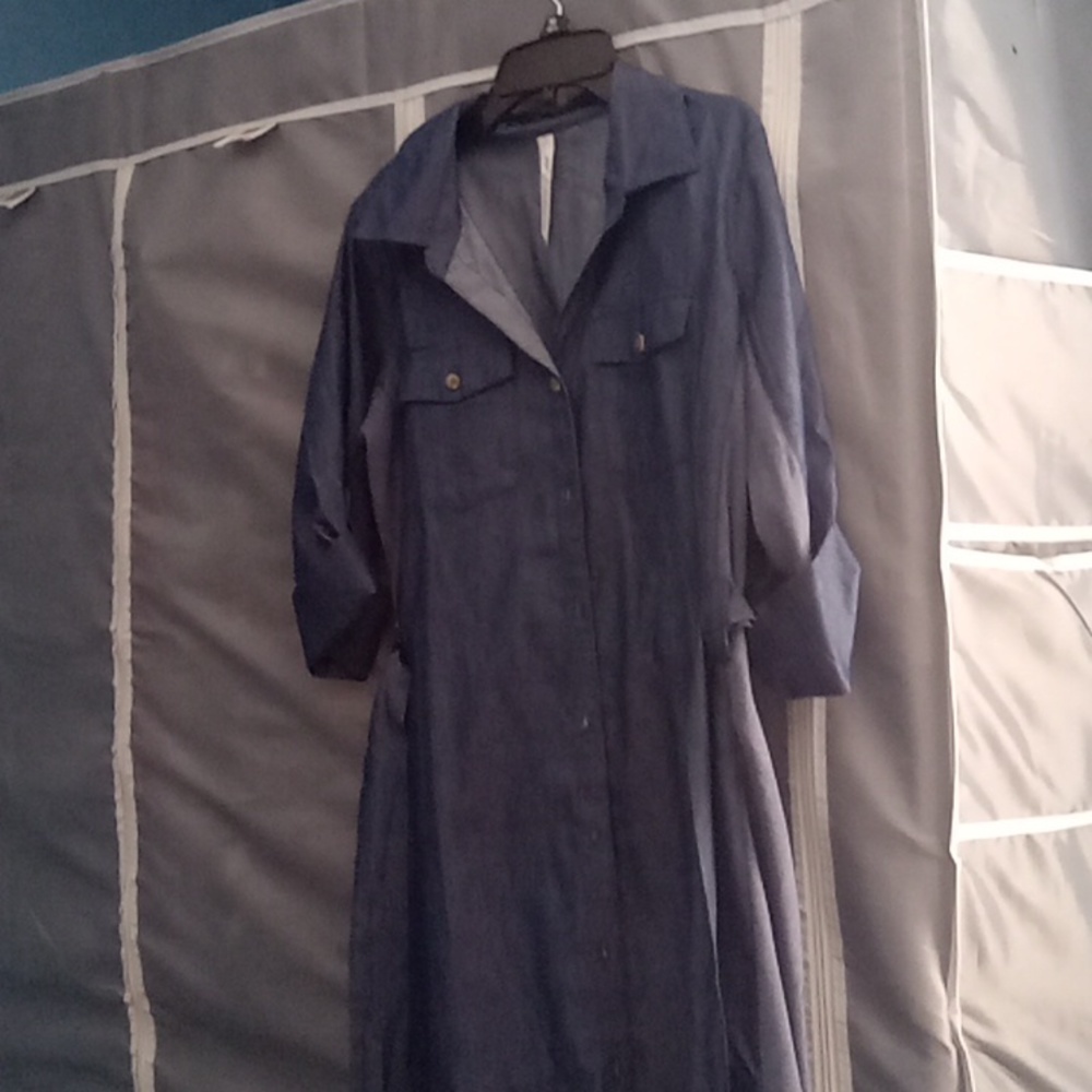 Dark blue jean dress